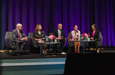 people talking on a panel